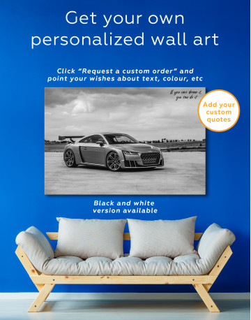 Gray Audi TT Canvas Wall Art - image 6