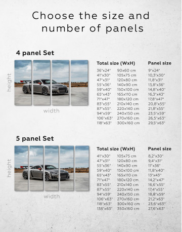 Gray Audi TT Canvas Wall Art - image 7