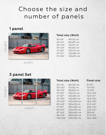Ferrari F50 Canvas Wall Art - image 8