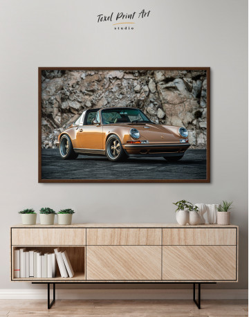 Framed Porsche 911 Canvas Wall Art