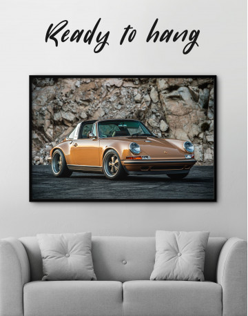 Framed Porsche 911 Canvas Wall Art - image 2