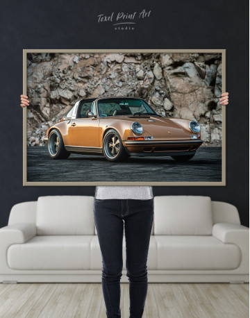 Framed Porsche 911 Canvas Wall Art - image 1