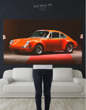 Red Porsche 911 Canvas Wall Art - image 1