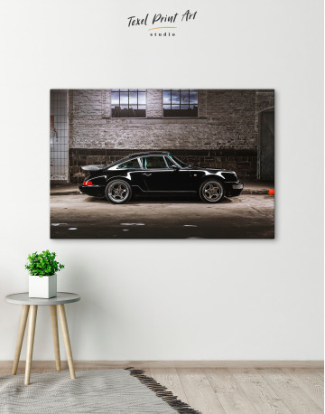 Black Porsche 930 Canvas Wall Art - image 4