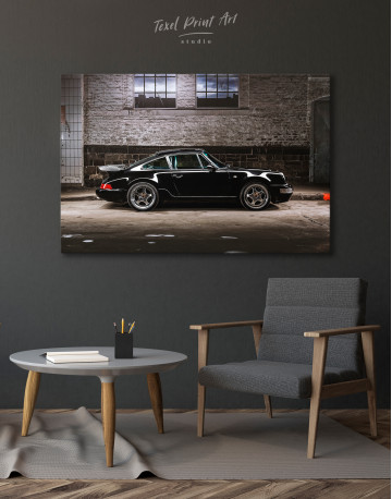 Black Porsche 930 Canvas Wall Art - image 7
