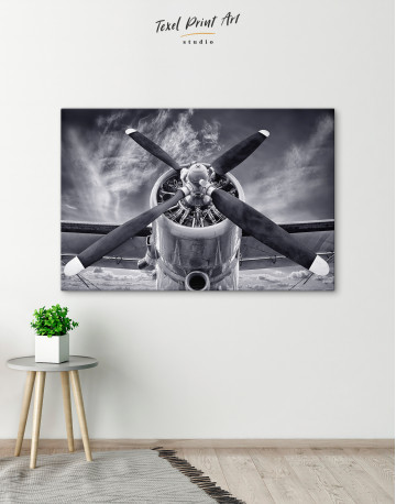 Vintage Airplane Canvas Wall Art - image 5
