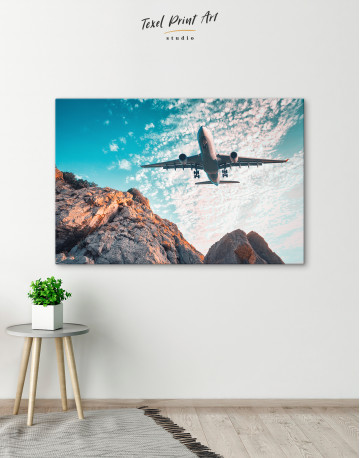 Flying Airplane Canvas Wall Art - image 4