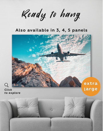 Flying Airplane Canvas Wall Art - image 8
