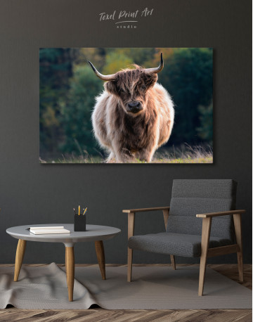 Highland Cow Canvas Wall Art - image 3