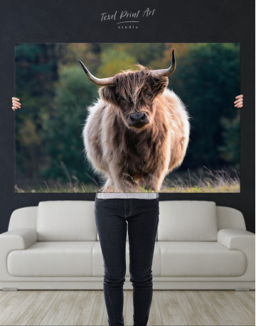 Highland Cow Canvas Wall Art - image 9