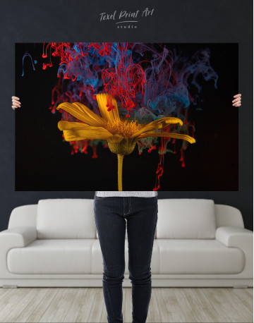 Flower abstract Canvas Wall Art - image 1