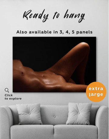 Nude Woman Bodyscape Canvas Wall Art - image 4