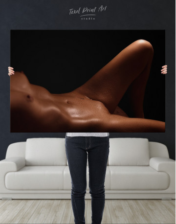 Nude Woman Bodyscape Canvas Wall Art - image 8