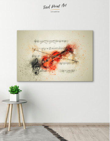 Violin Painting Canvas Wall Art - image 5