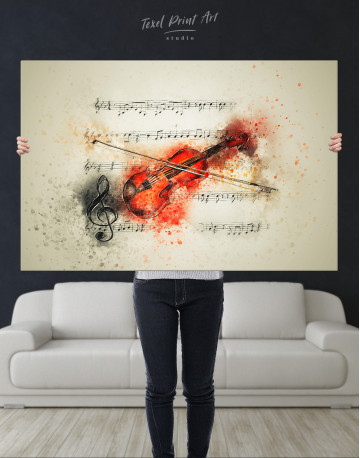 Violin Painting Canvas Wall Art - image 9