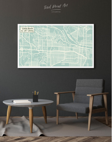 Little Rock City Map Canvas Wall Art - image 4