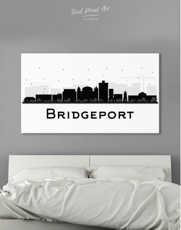 Bridgeport Abstract Skyline Canvas Wall Art