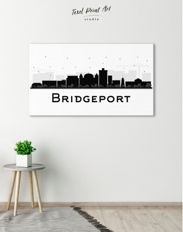 Bridgeport Abstract Skyline Canvas Wall Art - image 5