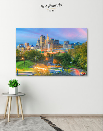 Downtown Hartford Skyline Canvas Wall Art - image 5