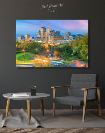 Downtown Hartford Skyline Canvas Wall Art - image 3
