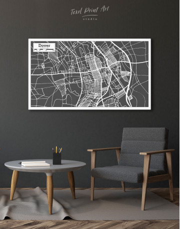 Dover City Map Canvas Wall Art - image 3