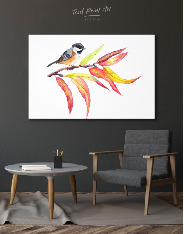 Watercolor Bird Canvas Wall Art - image 3