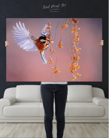 Flying Titmouse Canvas Wall Art - image 9