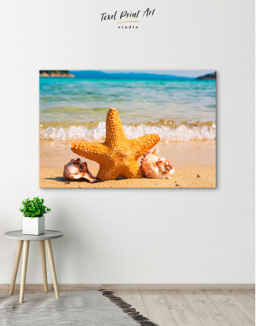 Starfishes on Beach Canvas Wall Art - image 5