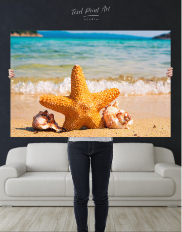 Starfishes on Beach Canvas Wall Art - image 9