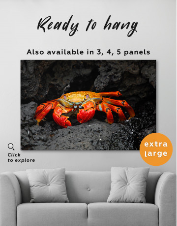 Red Rock Crab Canvas Wall Art - image 2