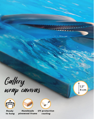 Pair of Dolphins Canvas Wall Art - image 7