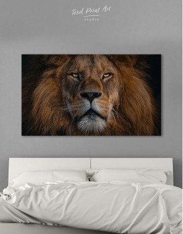 Lion Portrait Canvas Wall Art