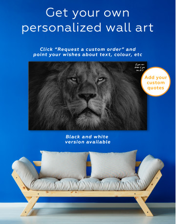 Lion Portrait Canvas Wall Art - image 5