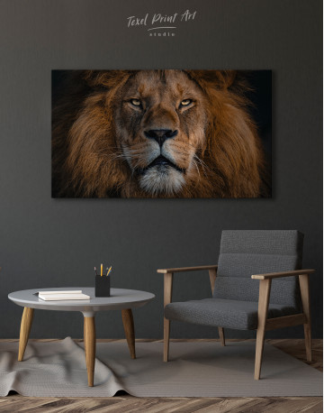 Lion Portrait Canvas Wall Art - image 2