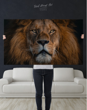 Lion Portrait Canvas Wall Art - image 7