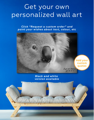 Koala Portrait Canvas Wall Art - image 6