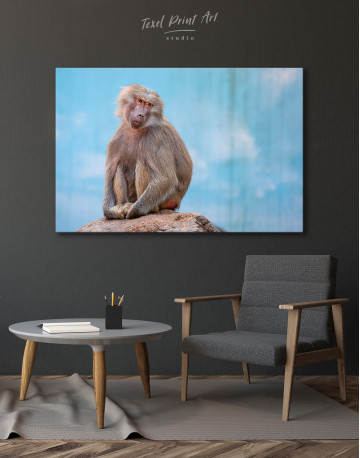 Baboon Photo Canvas Wall Art - image 3