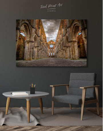 Abbey of San Galgano Canvas Wall Art - image 3