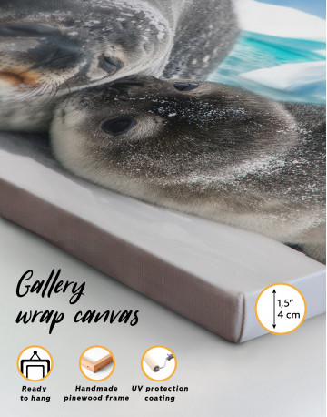 Cute Seals Canvas Wall Art - image 7