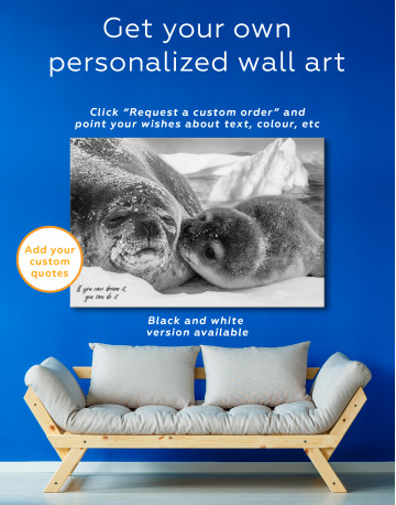 Cute Seals Canvas Wall Art - image 6