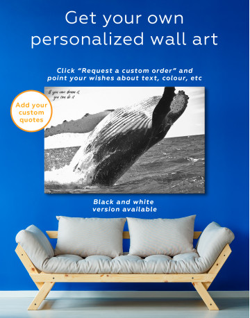 Jumping Whale Canvas Wall Art - image 6