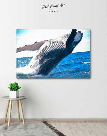 Jumping Whale Canvas Wall Art - image 5