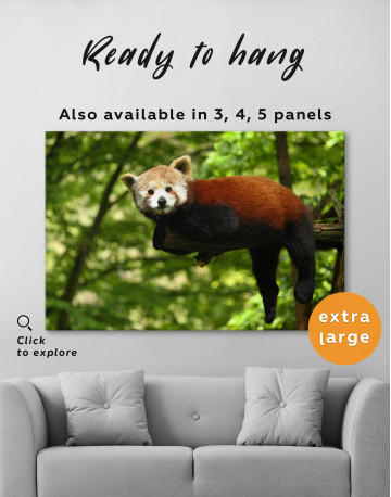 Red Panda Photo Canvas Wall Art - image 2