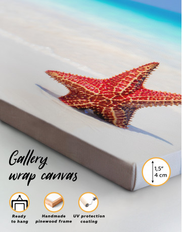 Starfish on Beach Canvas Wall Art - image 3