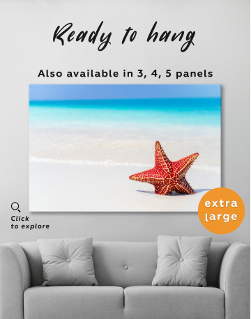 Starfish on Beach Canvas Wall Art - image 7