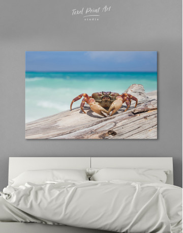 Christmas Island Red Crab Canvas Wall Art