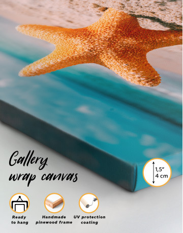 Starfish on Beach Canvas Wall Art - image 2