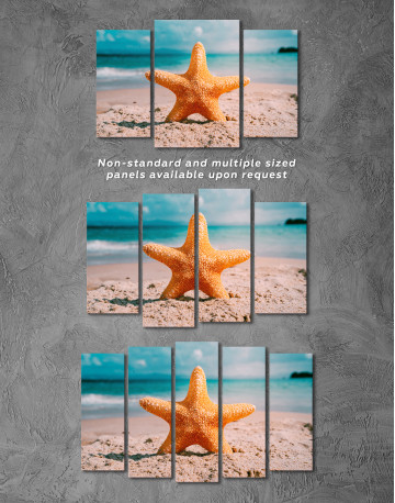 Starfish on Beach Canvas Wall Art - image 5