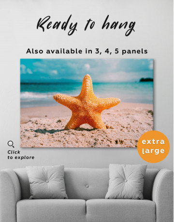 Starfish on Beach Canvas Wall Art - image 6