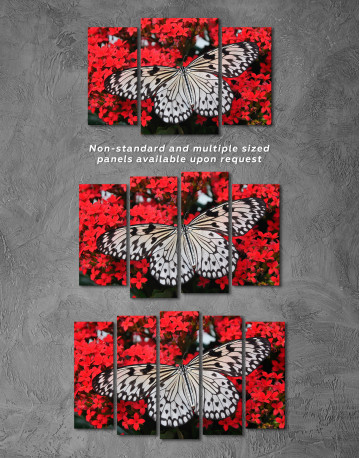 Butterfly on Flower Canvas Wall Art - image 4